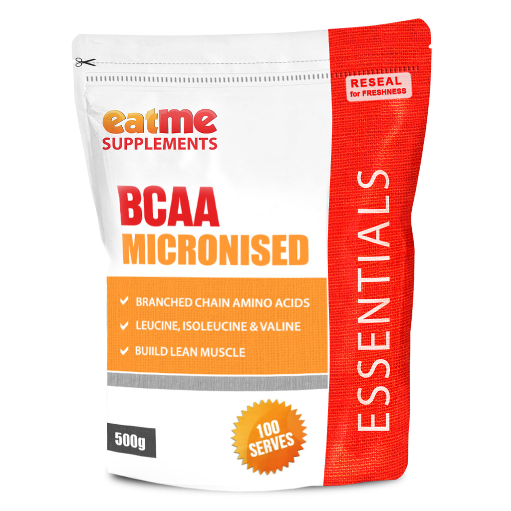BCAA Branched-Chain Amino Acids Micronised 500g 100 servings Eat Me Supplements Essential