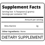 Load image into Gallery viewer, Beta Alanine Supplement Facts Eat Me Supplements