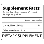 Load image into Gallery viewer, L-Citrulline Malate Supplement Facts Eat Me Supplements