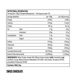 Load image into Gallery viewer, Eat Me Lean Shake 600g Swiss Chocolate Whey Protein Isolate (WPI) Nutritional Information