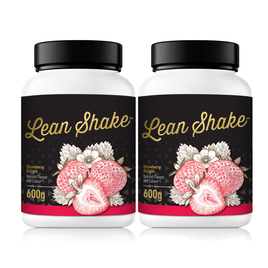 Eat Me Lean Shake 600g x2 Strawberry Delight Whey Protein Isolate (WPI) 