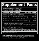 Load image into Gallery viewer, JNX Sports The Ripper! Razor Lime Supplement Facts