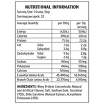 Load image into Gallery viewer, Nutritional Information Premium 100% Whey Protein Banana flavour