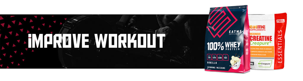 Improve Workout, Pre Workout, Intra Workout and Post Workout Supplements