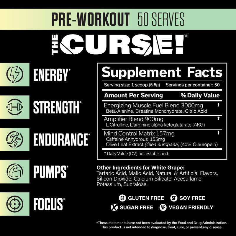 JNX Sports The Curse! Pre Workout + FREE JNX Air Freshener | TopDog Nutrition