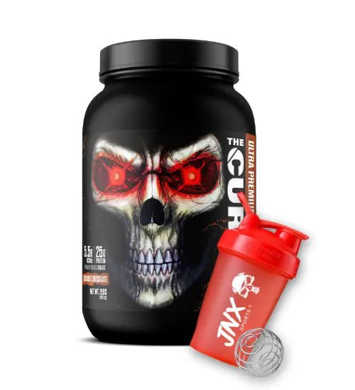 JNX Sports The Curse! Ultra Premium Whey + Shaker & Keychain Funnel | TopDog Nutrition