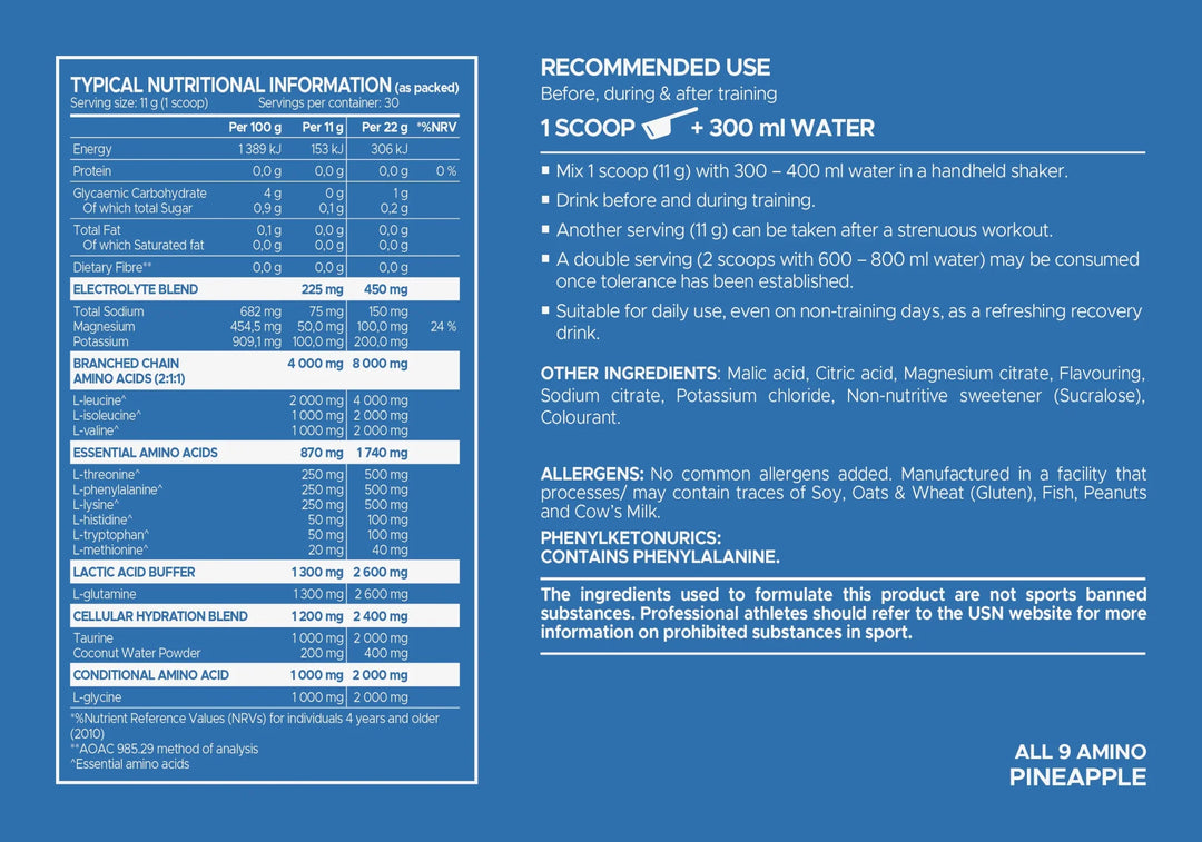 USN All9 Aminos | TopDog Nutrition