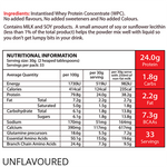 Load image into Gallery viewer, Eat Me 100% New Zealand Whey Protein WPC Unflavoured Nutritional Information
