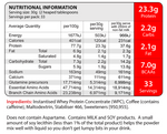 Load image into Gallery viewer, Eat Me 100% New Zealand Whey Protein WPC Creamy Coffee Nutritional Information
