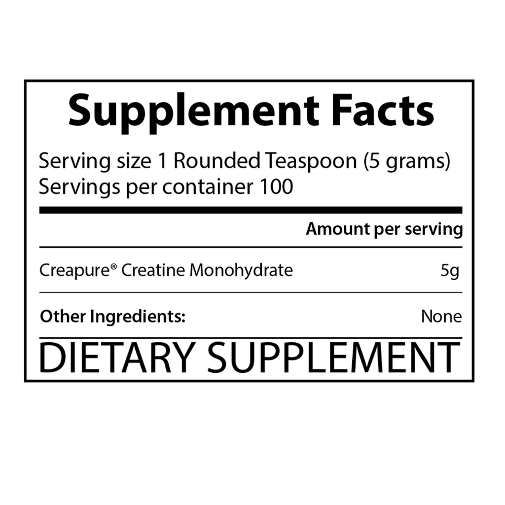 Creapure® Creatine  Supplement Facts